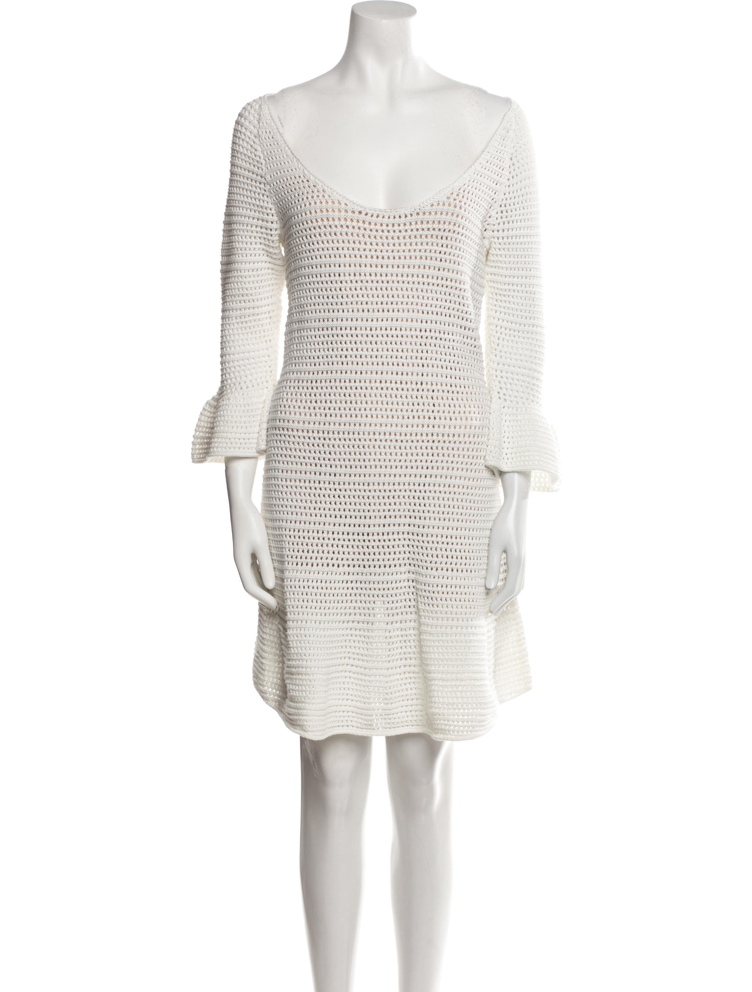 Intermix Scoop Neck Knee-Length Dress w/ Tags